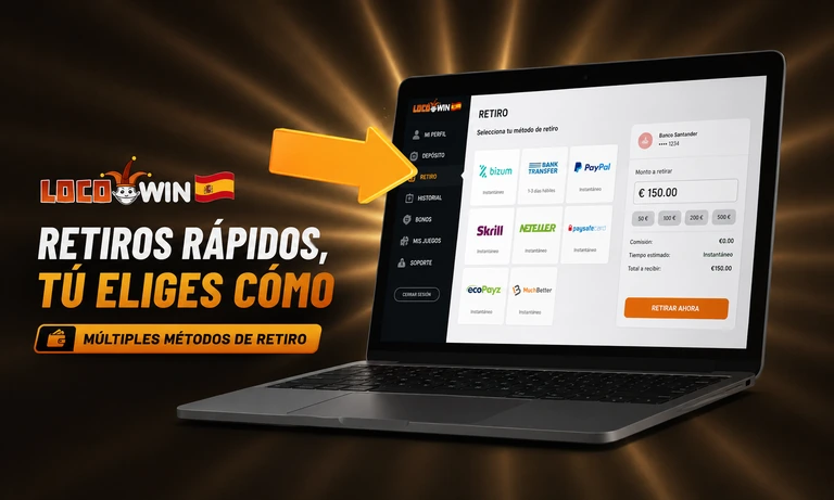 Retiros en Locowin Casino España