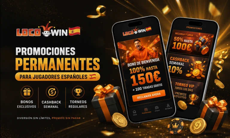 Bonos permanentes de Locowin Casino para jugadores españoles